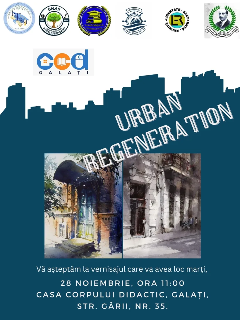 „Urban Regeneration”. Proiect de urbanism vernisat la Casa Corpului Didactic Galați