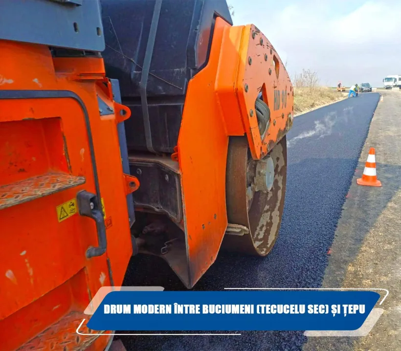 Președintele CJ Galați: Fostul drum de piatră dintre Buciumeni și Țepu a fost modernizat de la zero