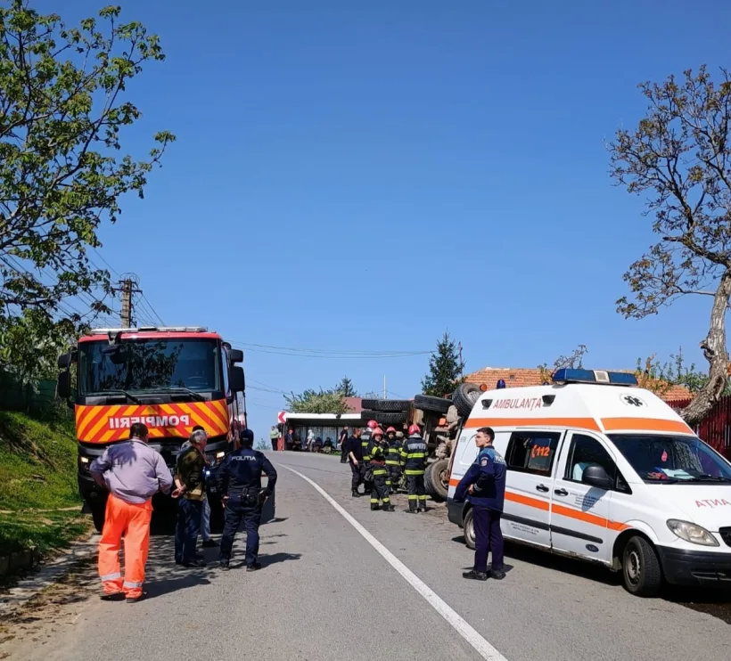 Accident grav în județul Galați: a intervenit elicopterul SMURD
