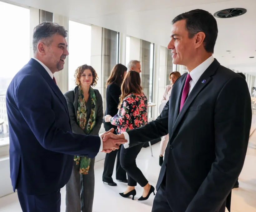 Marcel Ciolacu: Premierul spaniol Pedro Sanchez, prietenul stângii româneşti, va fi sâmbătă la Bucureşti