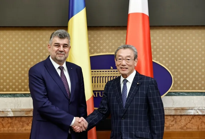Premierul Ciolacu, întrevedere cu vicepreşedintele Camerei Consilierilor din Japonia, Hiroyuki Nagahama