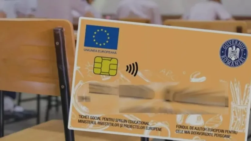 Bani pe cardurile educaționale pentru elevii și preșcolarii defavorizați