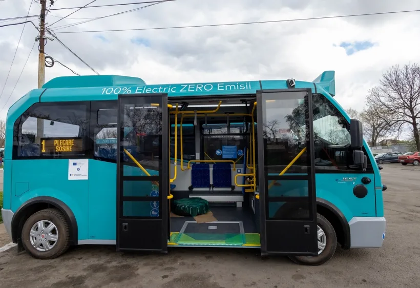 Zece microbuze electrice noi, pentru legătura între municipiul Galați și comuna Vânători