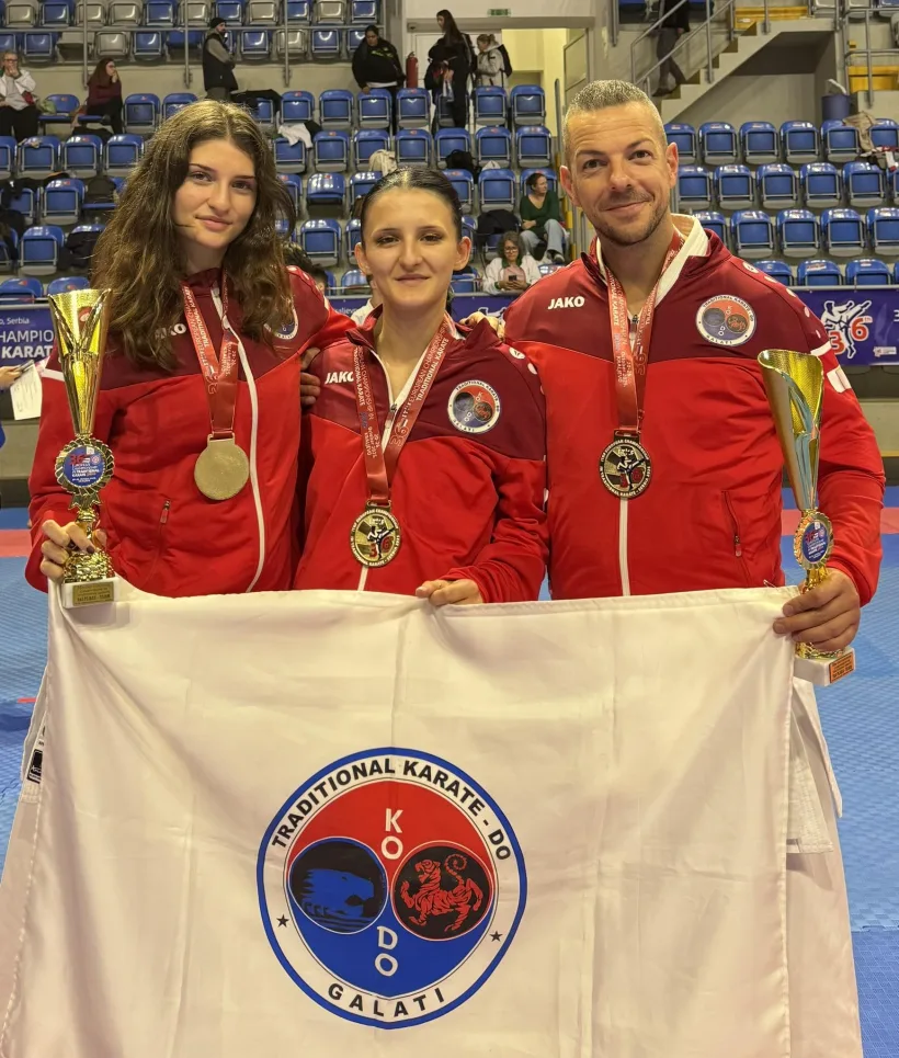 Opt medalii de aur şi două de argint pentru karateka gălăţeni la Europene
