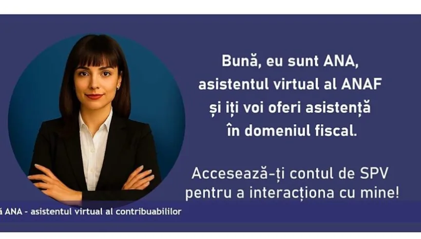 ANAF lansează ANA, un chatbot bazat pe inteligență artificială pentru contribuabili