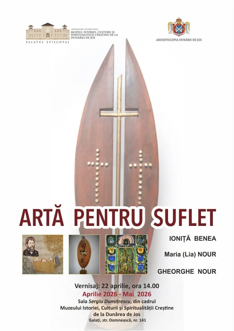 Trei artiști contemporani de la Dunărea de Jos, expoziție temporară la Muzeul Eparhial din Galați