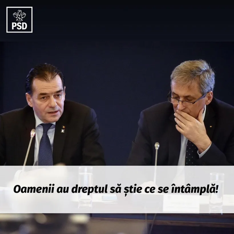 PSD: "Domnilor guvernanți, nu confundați comunicarea unitară cu cenzura!"