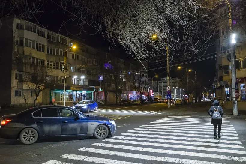 43 de treceri de pietoni iluminate, în Galați