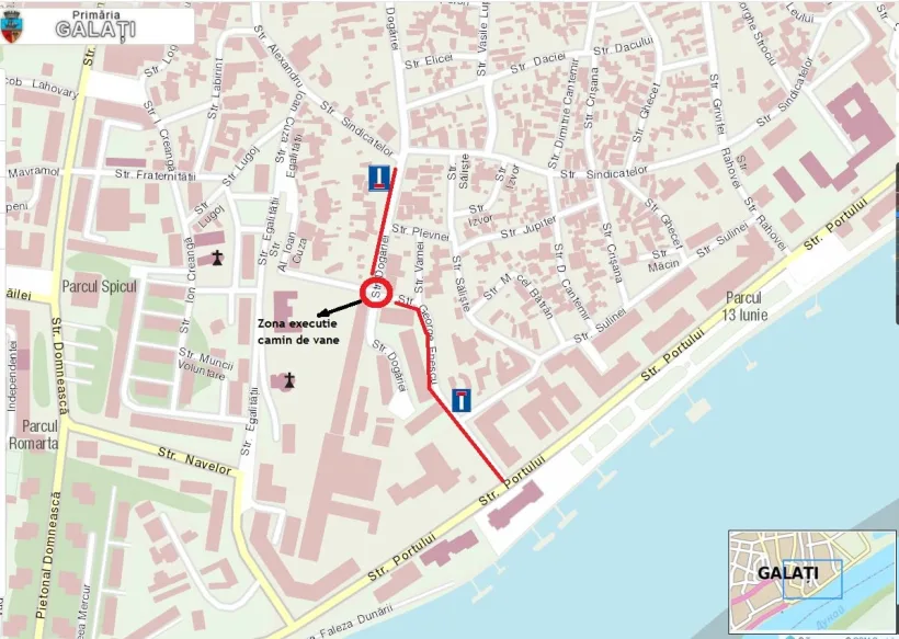 Galați – Din 7 februarie, restricții de trafic și trasee deviate în Valea Orașului