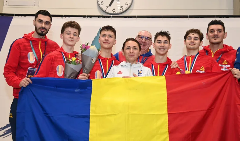 Echipa de sabie a României a devenit vicecampioană europeană la Tallinn