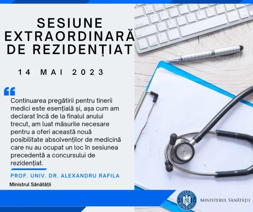 Sesiune extraordinară la Rezidenţiat