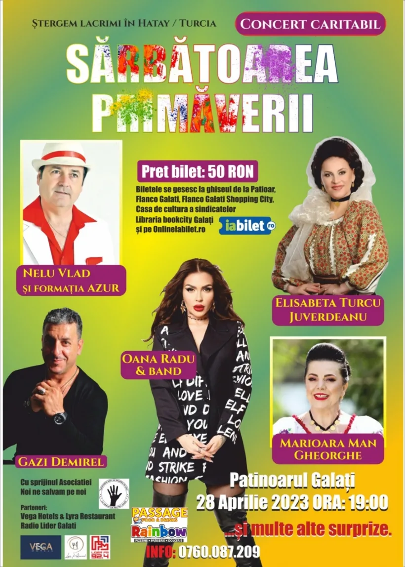 Sărbătoarea primăverii-concert caritabil pentru victimele cutremurului din Turcia