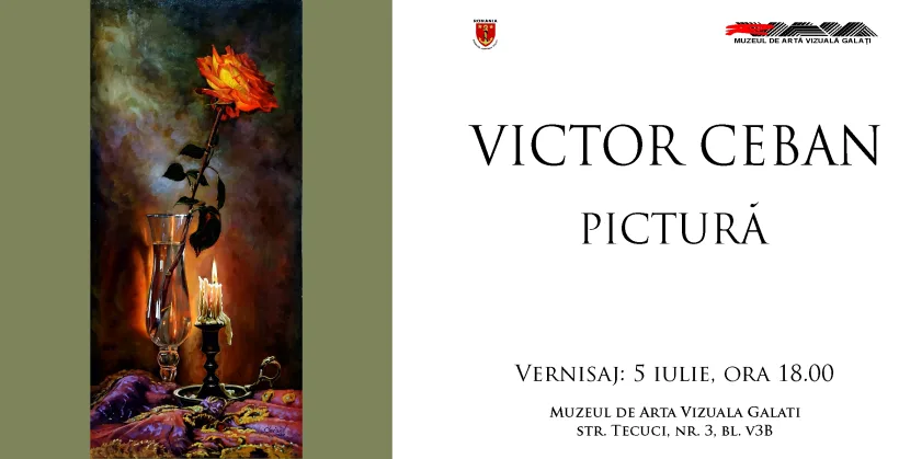 Vernisaj la Galați: picturi de peste Prut, ale unui român, de talie internațională
