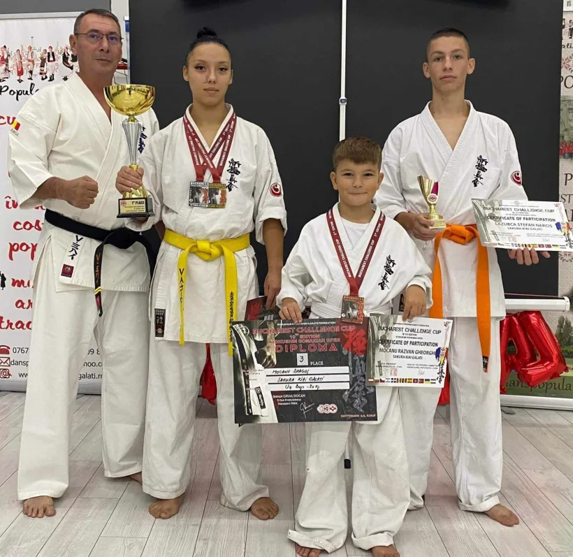 Gălăţenii de la Sakura Kiai s-au îmbogăţit cu trei medalii