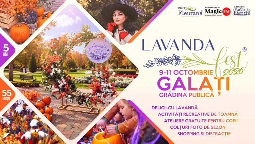 Grădina Publică din Galați devine, pentru trei zile, împărăția lavandei